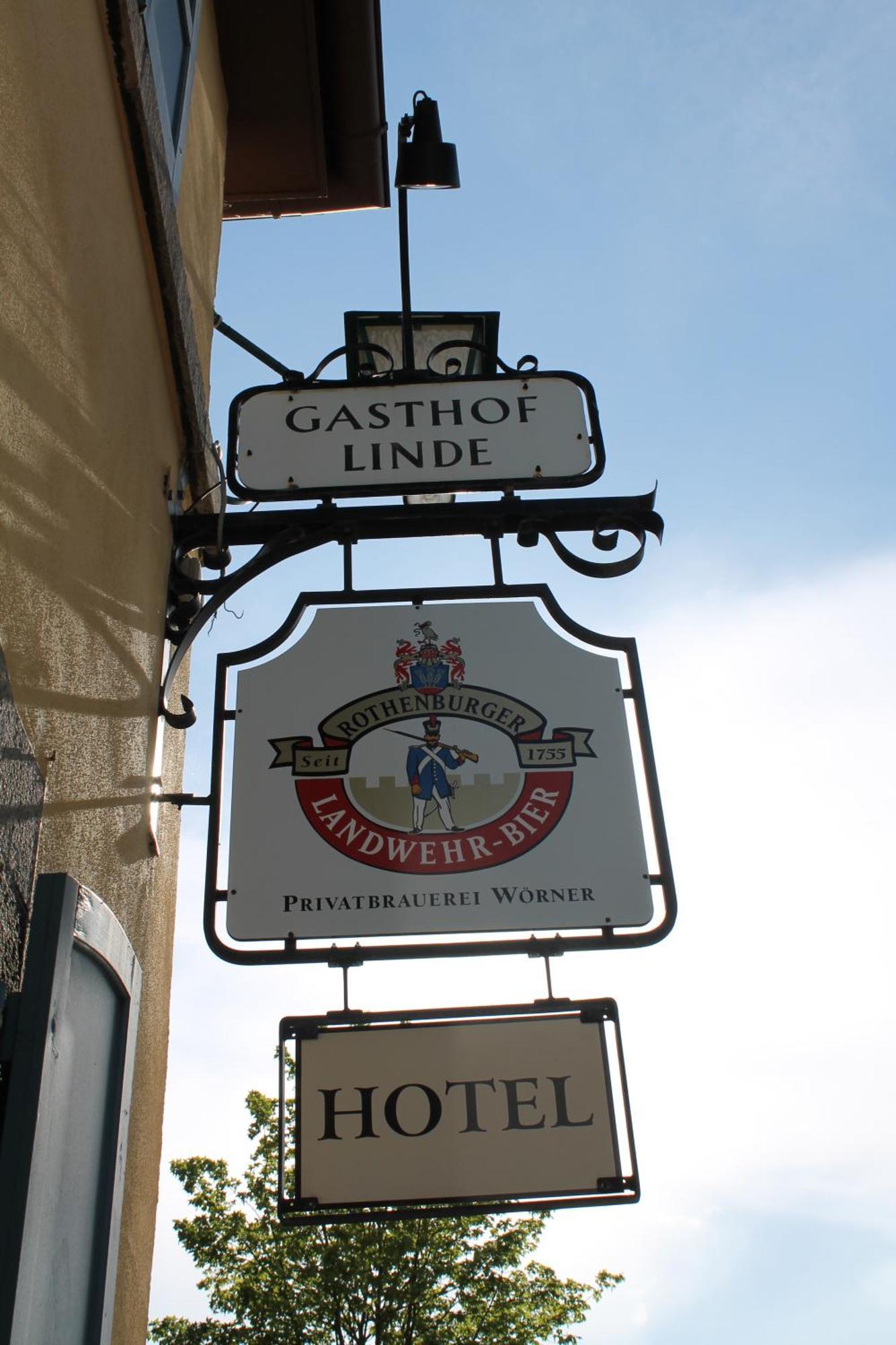 Hotel Gasthof Zur Linde Rothenburg ob der Tauber Zewnętrze zdjęcie